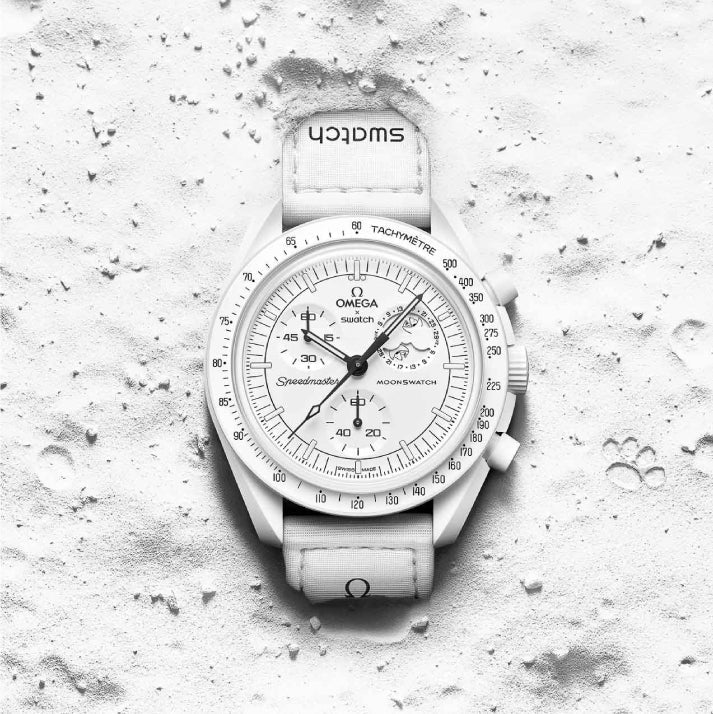 Swatch x Omega x Snoopy Mission to the Moonphase White – Sneakers