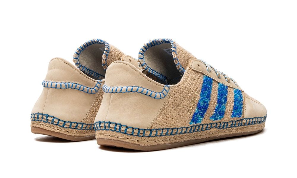 Adidas Gazelle Clot Linen Khaki Light Blue