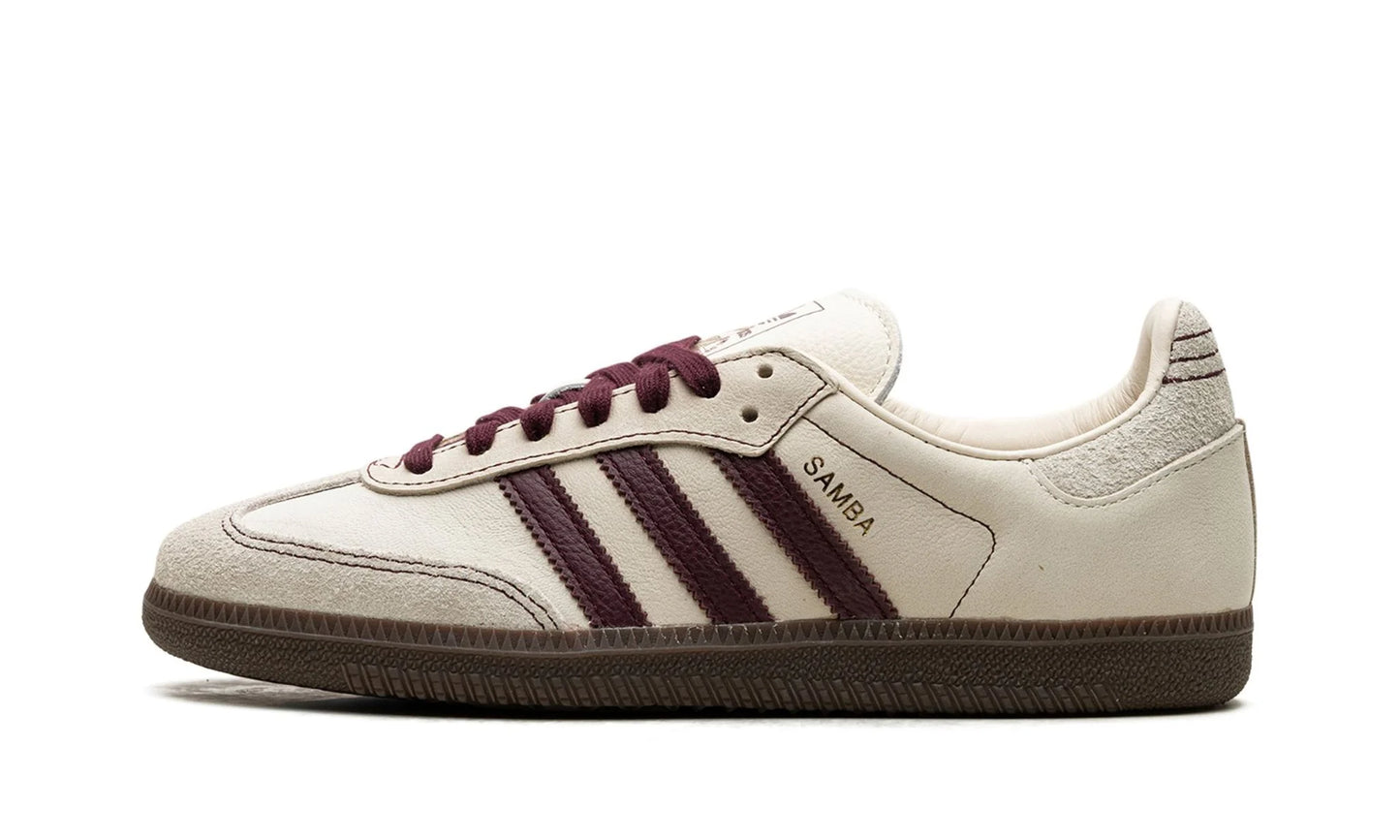 Adidas Samba OG Wonder White Maroon