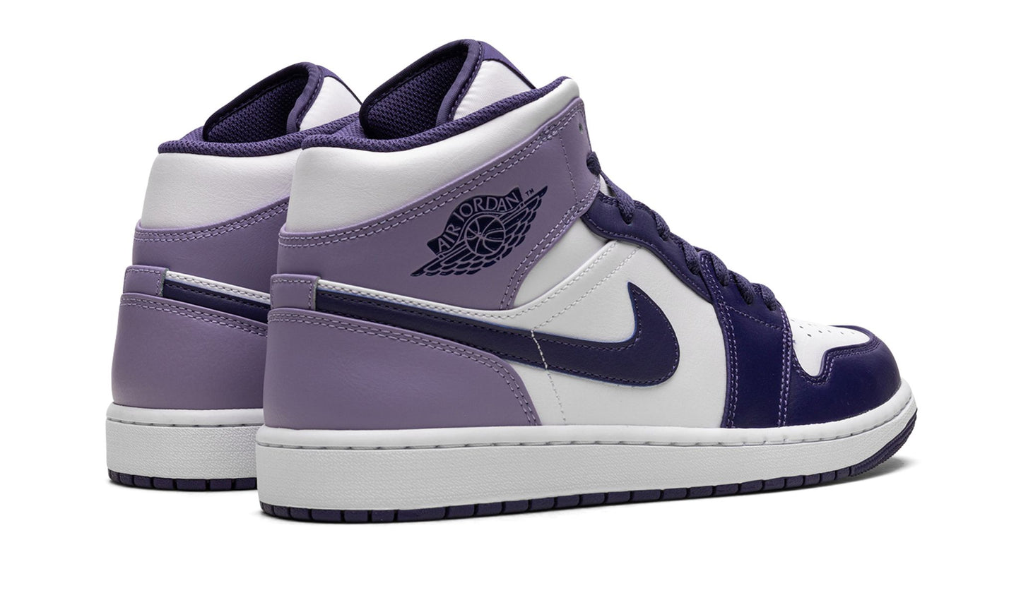 Jordan 1 Mid White Sky J Purple