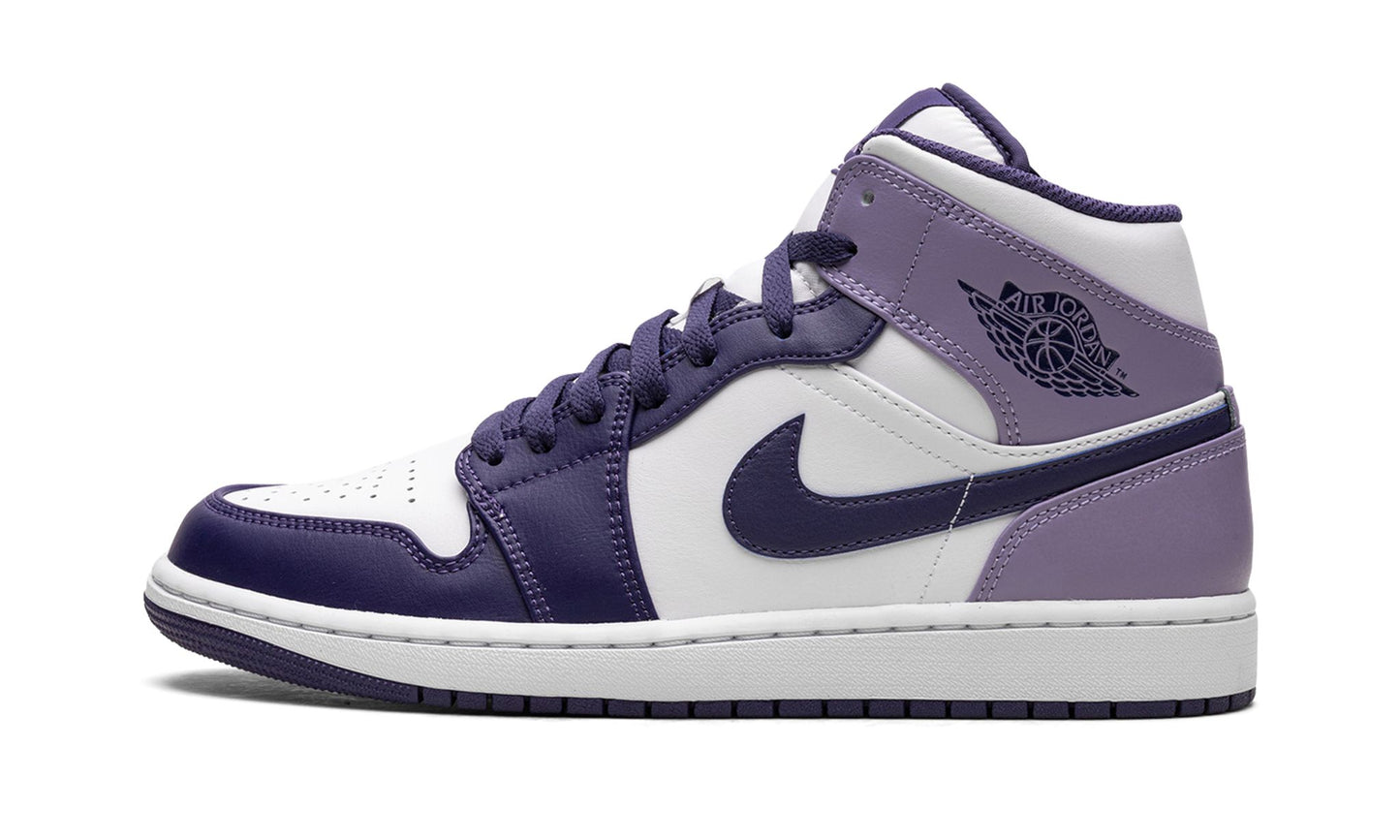 Jordan 1 Mid White Sky J Purple