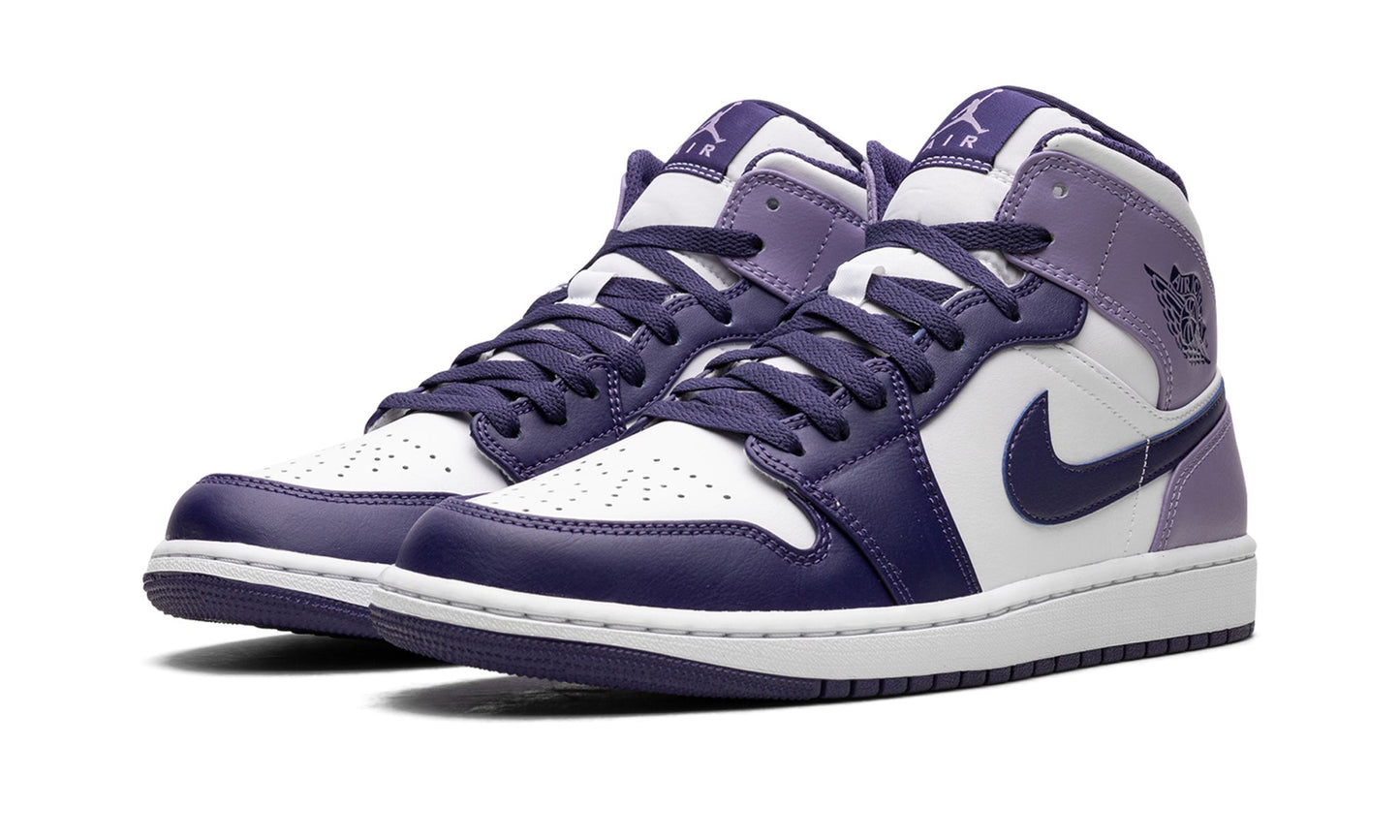 Jordan 1 Mid White Sky J Purple