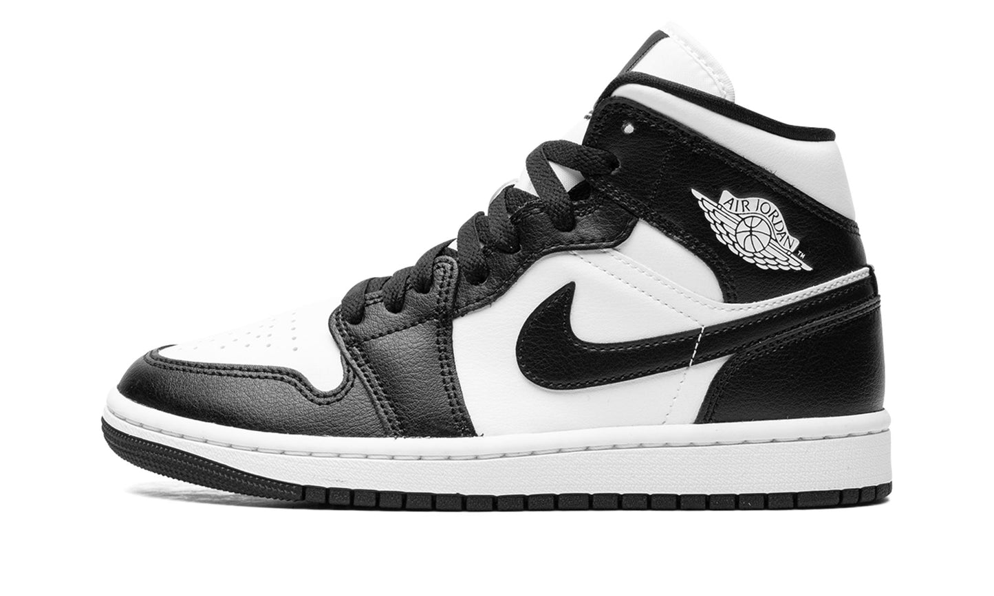 Jordan 1 Mid Black and White "Panda" W