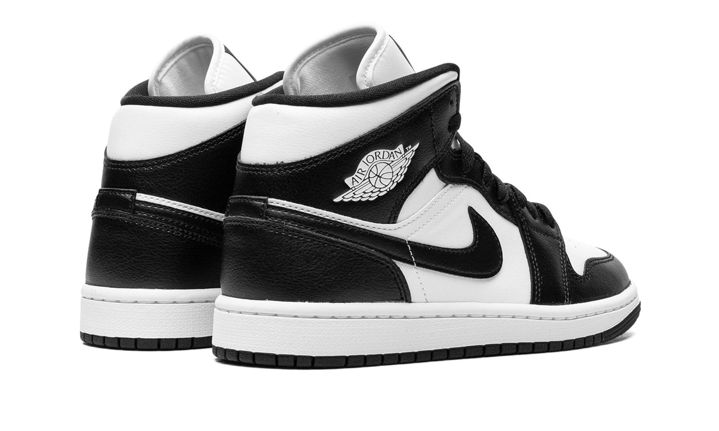 Jordan 1 Mid Black and White "Panda" W