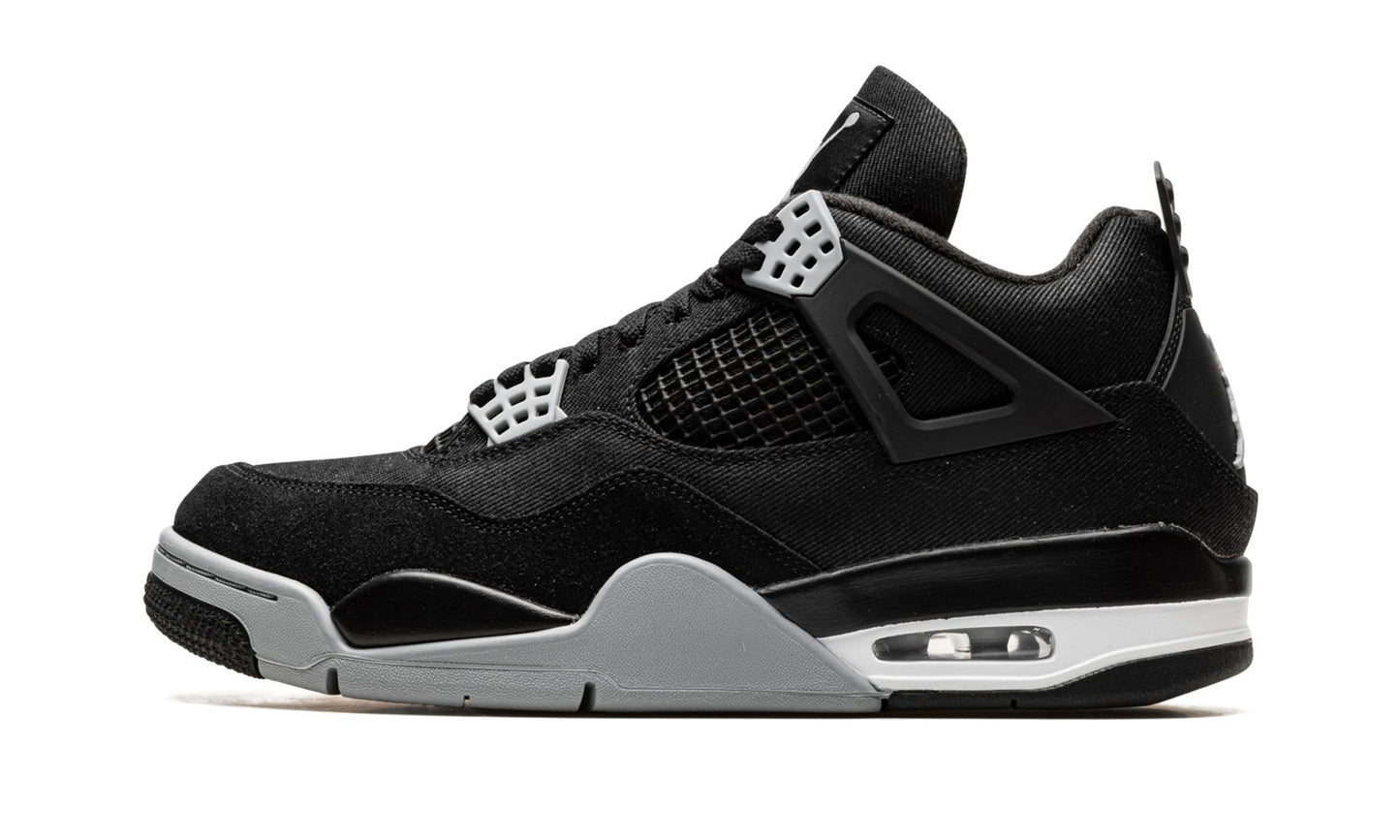 Jordan 4 Black Canvas