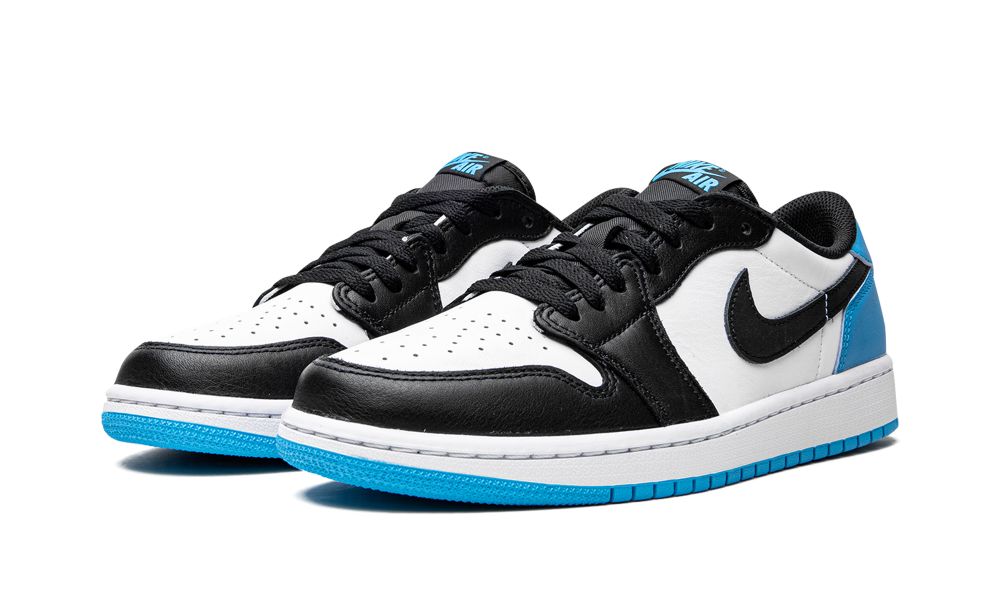 Jordan 1 Retro Low OG Black Dark Powder Blue